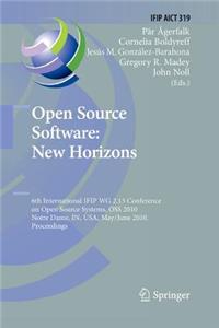 Open Source Software: New Horizons