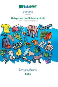 BABADADA, Laotian (in lao script) - Babysprache (Scherzartikel), visual dictionary (in lao script) - baba