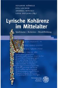 Lyrische Koharenz Im Mittelalter