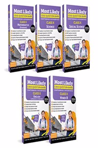 Oswal-Gurukul Most Likely CBSE Question Bank Class 10 Bundles (Set of 5) : Maths, Science, English, Hindi-B & Social Science for Exam 2024