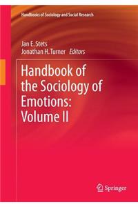 Handbook of the Sociology of Emotions: Volume II