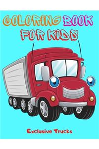 Exclusive Trucks Coloring Book For Kids
