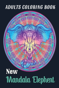 Adults Coloring Book New Mandala Elephent