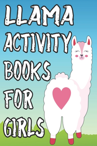 Llama Activity Book For Girls
