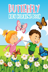 Butterfly Kids Coloring Book