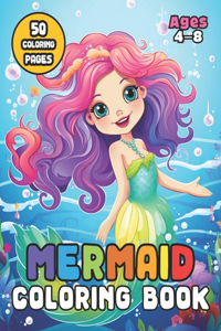 Mermaid Coloring Book for Kids Ages 4-8