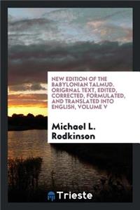 New Edition of the Babylonian Talmud