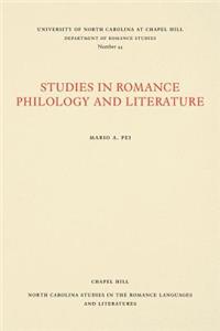 Studies in Romance Philology and Literature