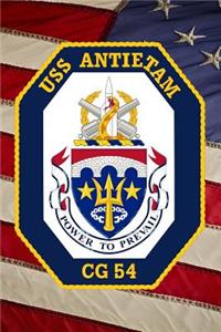 US Navy Guided Missile Cruiser USS Antietam (CG_54) Crest Badge Journal
