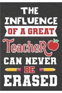 The influence of a great teacher can never be erased