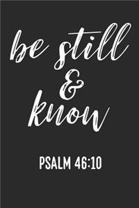 Be Still & Know Psalm 46