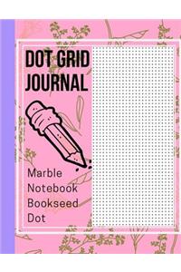 Dot Grid Journal, Marble Notebook Bookseed Dot