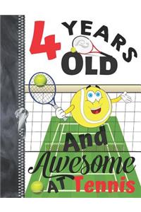 4 Years Old And Awesome At Tennis