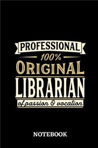 Professional Original Librarian Notebook of Passion and Vocation