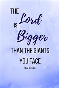 The Lord Is Bigger Than The Giants You Face Psalm