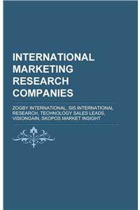 International Marketing Research Companies