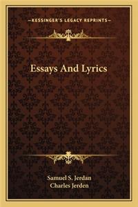 Essays And Lyrics