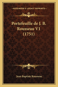 Portefeuille de J. B. Rousseau V1 (1751)