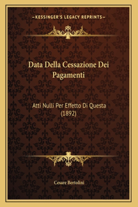 Data Della Cessazione Dei Pagamenti