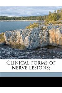 Clinical Forms of Nerve Lesions;