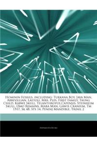 Articles on Hominin Fossils, Including: Turkana Boy, Java Man, Abbevillian, Laetoli, Mrs. Ples, First Family, Taung Child, Kabwe Skull, Telanthropus C