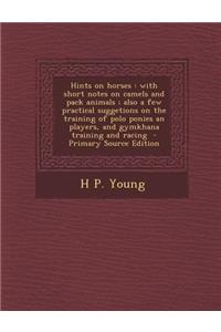 Hints on Horses