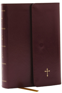 KJV Compact Bible W/ 43,000 Cross References, Burgundy Leatherflex with Flap, Red Letter, Comfort Print: Holy Bible, King James Version