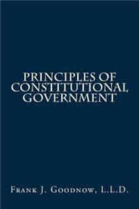 Principles of Constitutional Government