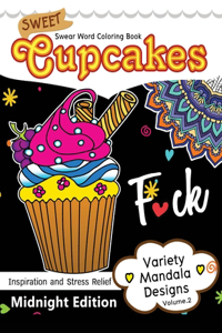 Sweet Cupcakes Coloring Book Midnight Edition Vol.2