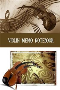 Violin Memo Notebook