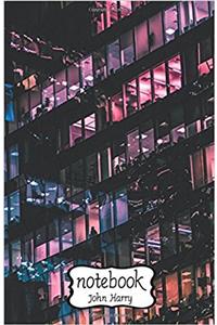Notebook Journal Dot-grid, Graph, Lined, Blank, No Lined - Night Building: Small Pocket Notebook / Journal / Diary