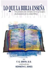 Lo Que La Biblia Ensena