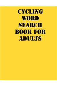 Cycling Word Search Book For Adults