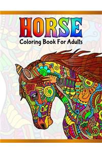 Horse Coloring Book For Adults