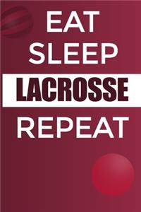 Eat Sleep Lacrosse Reapt Notebook