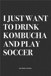 I Just Want To Drink Kombucha And Play Soccer