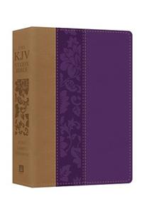 KJV Study Bible - Large Print [violet Floret]