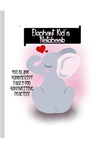 Elephant Kid's Notebook