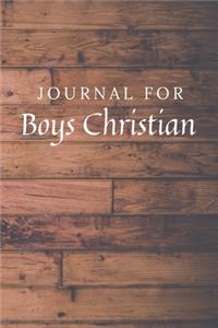 Journal For Boys Christian