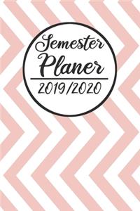 Semesterplaner 2019 / 2020: Semesterplaner 2019 2020 - Studienplaner A5, Semesterkalender, Timer, Uni Planer