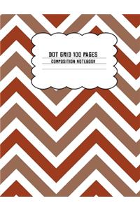 Dot Grid 100 Pages Composition Notebook