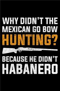Why Didn't The Mexican Go Bow Hunting? Because He Didn't Habanero