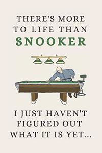 There's More To Life Than Snooker - I Just Haven't Figured Out What It Is Yet...
