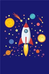 Astronaut Space Solar System Planets Journal