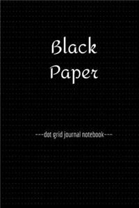 Black Paper Dot Grid Notebook Journal (6