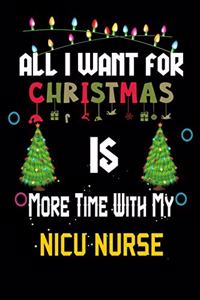 All I want for Christmas is more time with my NICU Nurse