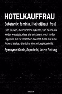 Hotelkauffrau Notizbuch