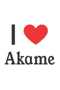 I Love Akame: Akame Designer Notebook