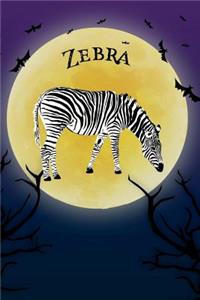 Zebra Notebook Halloween Journal