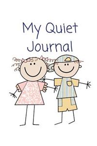 My Quiet Journal: 8 x 10 Best 100 Page Ruled Early Diary: Children's Printing, Doodles, Drawings, Learning and Early Development Notebook to Keep Kids Engaged by Prac